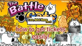 battle cats how to get cat tickets