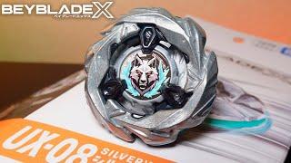 Es El Rey de La Resistencia!Nuevo UX-08 SilverWolf 3-80 FB Unboxing y Review de Beyblade X !