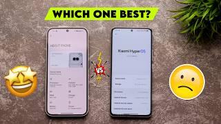 Xiaomi HyperOS Vs NothingOS Side By Side Comparison