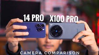 Vivo X100 Pro Vs iPhone 14 Pro Camera Comparison  | 8k recording | Hindi