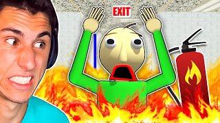 I Set Baldi's School ON FIRE!