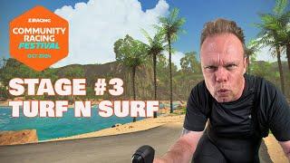 Zwift - ZRacing - Community Racing Festival  - Stage 3: Turf N Surf