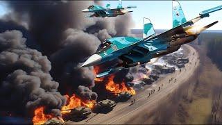 Horrible! How a Massive Su-34 Strike Devastated NATO's Military in Ukraine