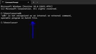 How to fix adb is not Recognized as Internal and External Command Operable Program or Batch File