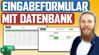 Datenbank erstellen mit Eingabemaske in Excel VBA + kostenloser Download