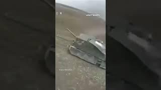 Ukrainian FPV Drone Burns Out Russian Turtle Tank with Thermite. No Chance to Survive. UAV Attack