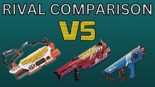 Nerf Rival Machine Gun Comparison!