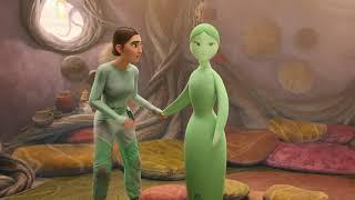 Teri Hatcher Worries Over Her Young Charge Eva In Apple TV+'s New Sci-Fi Animated Show WondLa