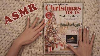 ASMR Christmas Magazine Flip Through  (soft spoken + paper sounds)