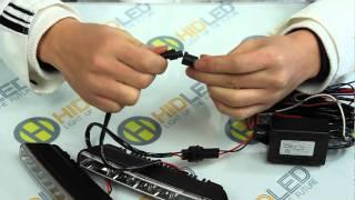 Straight type LED Daytime Running Light HL-DRL-LED-06.mov