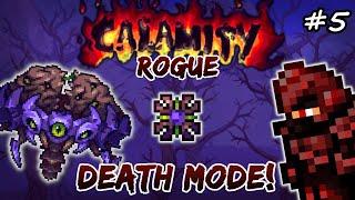 Terraria HIVE MIND Boss in DEATH MODE! Terraria Calamity Mod Let's Play #5 | Rogue Class Playthrough