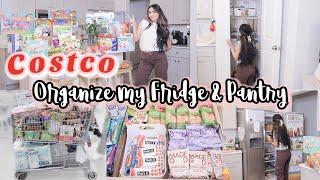 HUGE Family COSTCO Shop With ME // Restock + Organize My Fridge & Pantry 