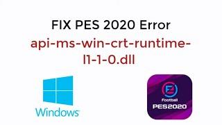 FIX PES 2020 api-ms-win-crt-runtime-l1-1-0.dll is Missing