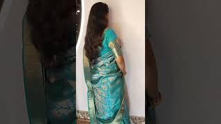 Saree drape ️ hairstyle #shortvideo #fashion