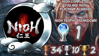 Nioh Platinum Trophy Breakdown