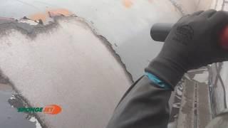 Removal of Coal Tar using Silver 60 Sponge Media on Fresh Water Utility Pipe