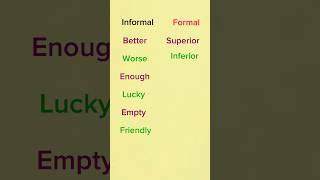 formal vs informal english . #english #englishgrammar #learning #education