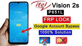 Itel Vision 2S FRP Bypass Android 11 | Itel P651L FRP Lock Remove Google Account Unlock Without PC