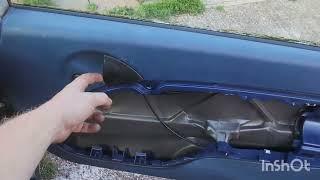 Как снять внутреннюю дверную ручку на Смарт 450 Smart citycoupe interior door handle removal fix