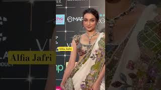 Alfia Jafry stole the showat #Bollywood Hungama Style #Awards with her jaw-dropping RED CARPET look