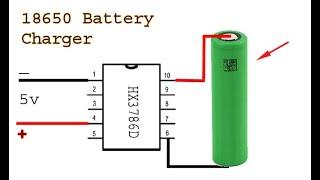 Make a 18650 battery charger controller, Li-ion battery charger