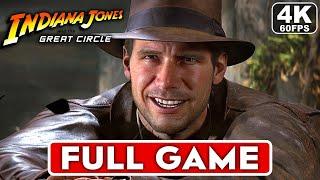 INDIANA JONES AND THE GREAT CIRCLE Gameplay Walkthrough FULL GAME [4K 60FPS PC] - No Commentary