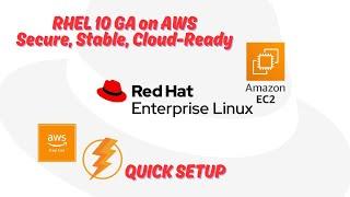 Red Hat Enterprise Linux 10 (RHEL 10) is now generally available on AWS EC2!