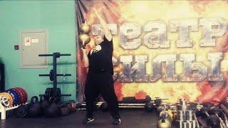 УСТАНОВКА 92 КГ НАПОПА. ГИРИ 50 КГ И 42 КГ. STACKED KETTLEBELLS - 92 KG (50 KG + 42 KG).