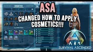 Ark Survival Ascended Changed how to APPLY custom cosmetics!