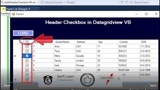 How To Add Header Checkbox In DataGridView Dynamically In VB.Net