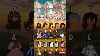 A,B,C,D,E️select Your favourite  look️#tocaboca #gacha #avatarworld #roblox