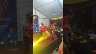 Armwrestling Harith(champ +75kg) vs Dominic(champ -75kg)