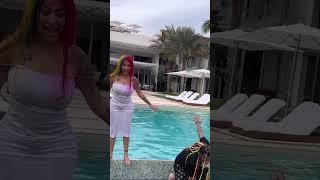 Tekashi69 & Yailin Pool