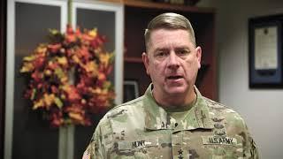 Major General Todd Hunt Thanksgiving Message