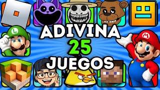 Adivina 25 JUEGOS Por El EMOJI+ CanciónPoppy PlaytimeFnafMinecraft ZoonomalyMario️Angry Birds