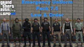 GTA 5 LSPDFR Police Mod Showcase | Emergency Uniform Pack 7.5 | Law & Order | Tactical Uniforms