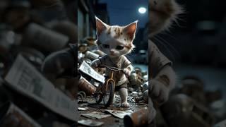 They Laughed at His Old Bike, But He Didn’t Give Up   #whiskertales #StrayKittenStory