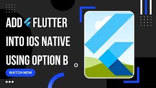 Embed flutter into native iOS app