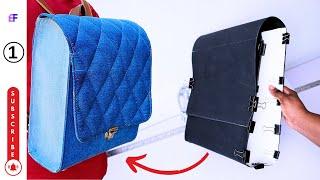 DIY Denim Backpack Tutorial 1 - Pattern Drafting