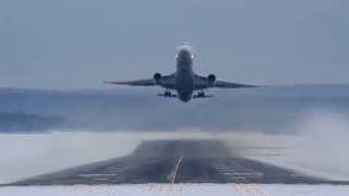 MD-11F takeoff in Krasnoyarsk (KJA)