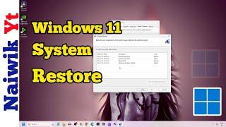 How to do System restore in Windows 11