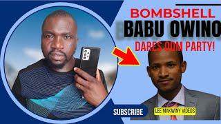 Babu Owino's SHOCKING Challenge to ODM! Will He Get Expelled Over Ruto’s Deal?