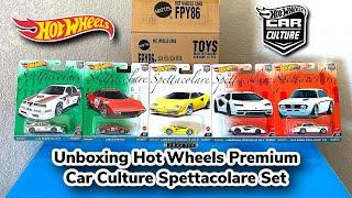 Unboxing Hot Wheels Premium Spettacolare Italian Set