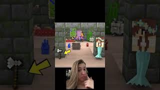 Let'S With The Mermaid Help Mrbeast Get His Ax That Was Fallen In Water #minecraft #games reaction