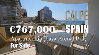 Apartment in Calpe for sale with sea views in Playa Arenal Bol, Spain