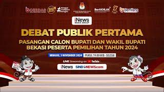  Live - Debat Publik Pertama Calon Bupati dan Calon Wakil Bupati Kabupaten Bekasi 2024