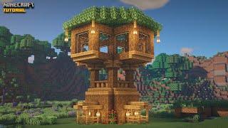 Minecraft: How To Build A Treehouse | Easy Treehouse Tutorial 