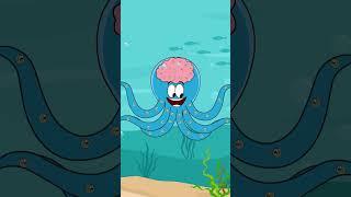 Does an Octopus have Nine Brains? | #aumsum #kids #shorts #science