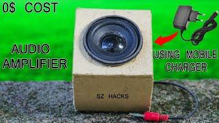 How to make Audio Amplifier using Old Mobile Charger