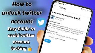 How to unlock your twitter account ||latest easy guide || MUST WATCH|| @mrjotechofficial